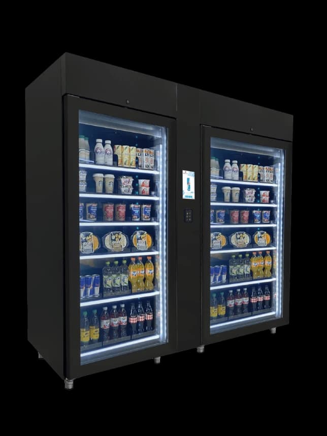 Smart koelvitrine in hotellobby